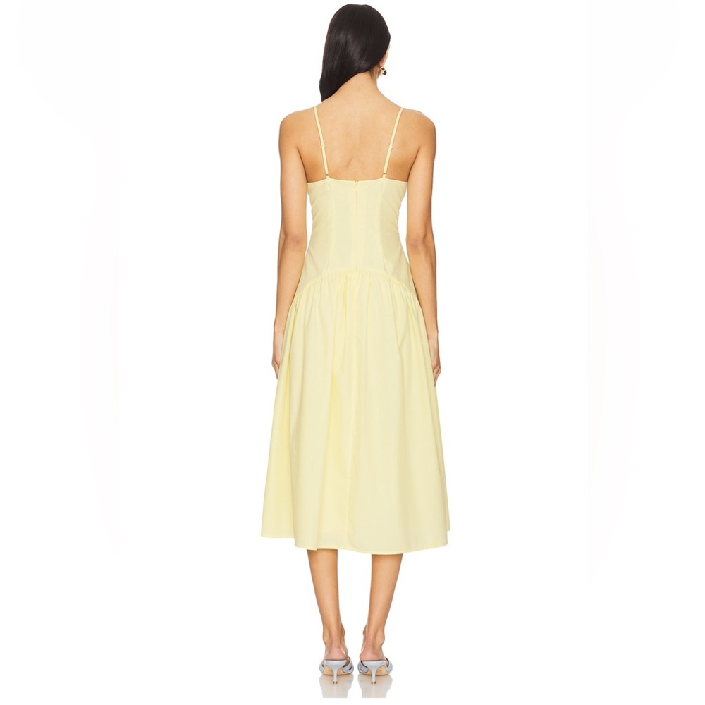 NWT MORE TO COME MARGAERY SLEEVELESS MIDI DRESS, SIZE XS, YELLOW - Picture 4 of 5